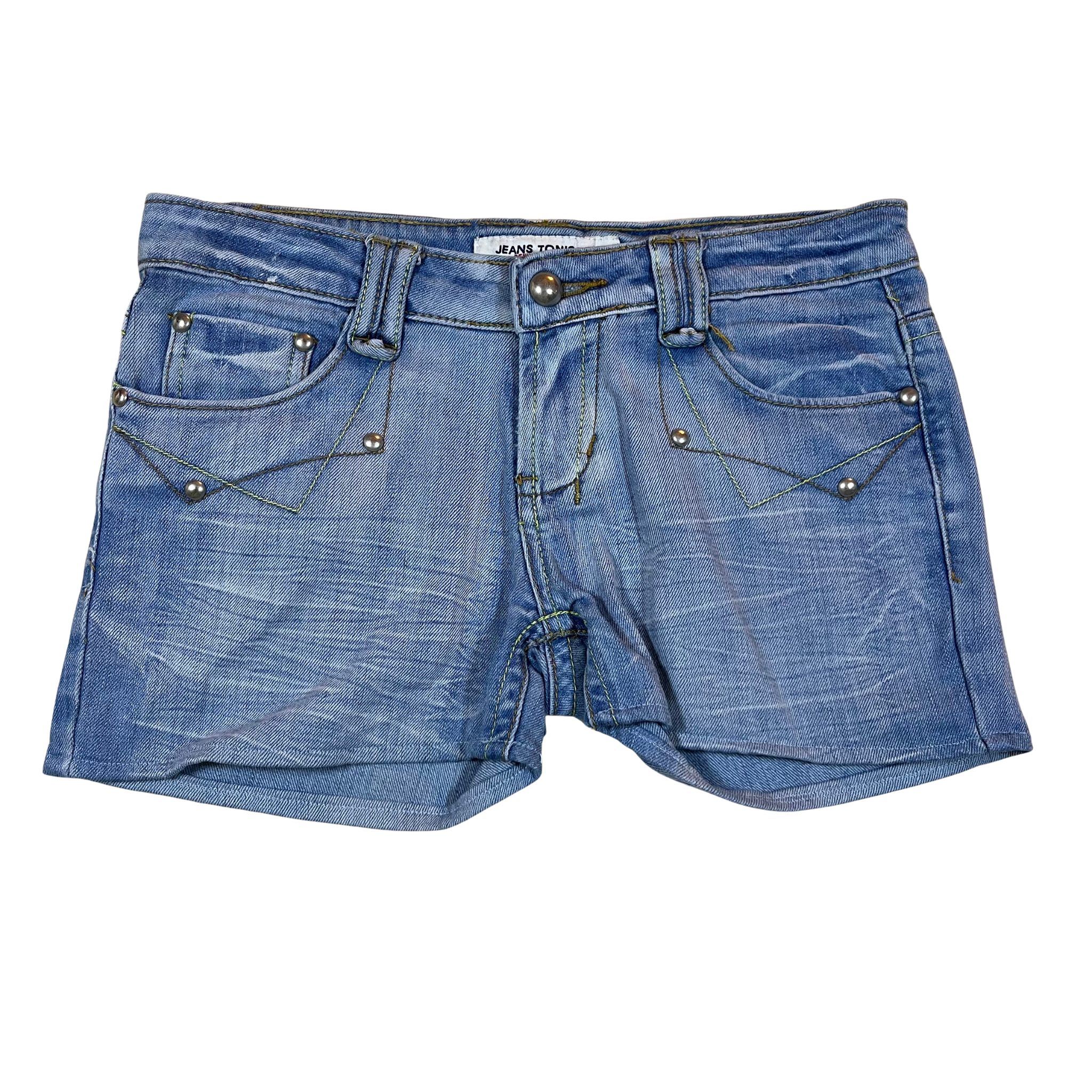Jeans Tonic Vintage Mid-Blue Low-Rise Denim Shorts (10-12)