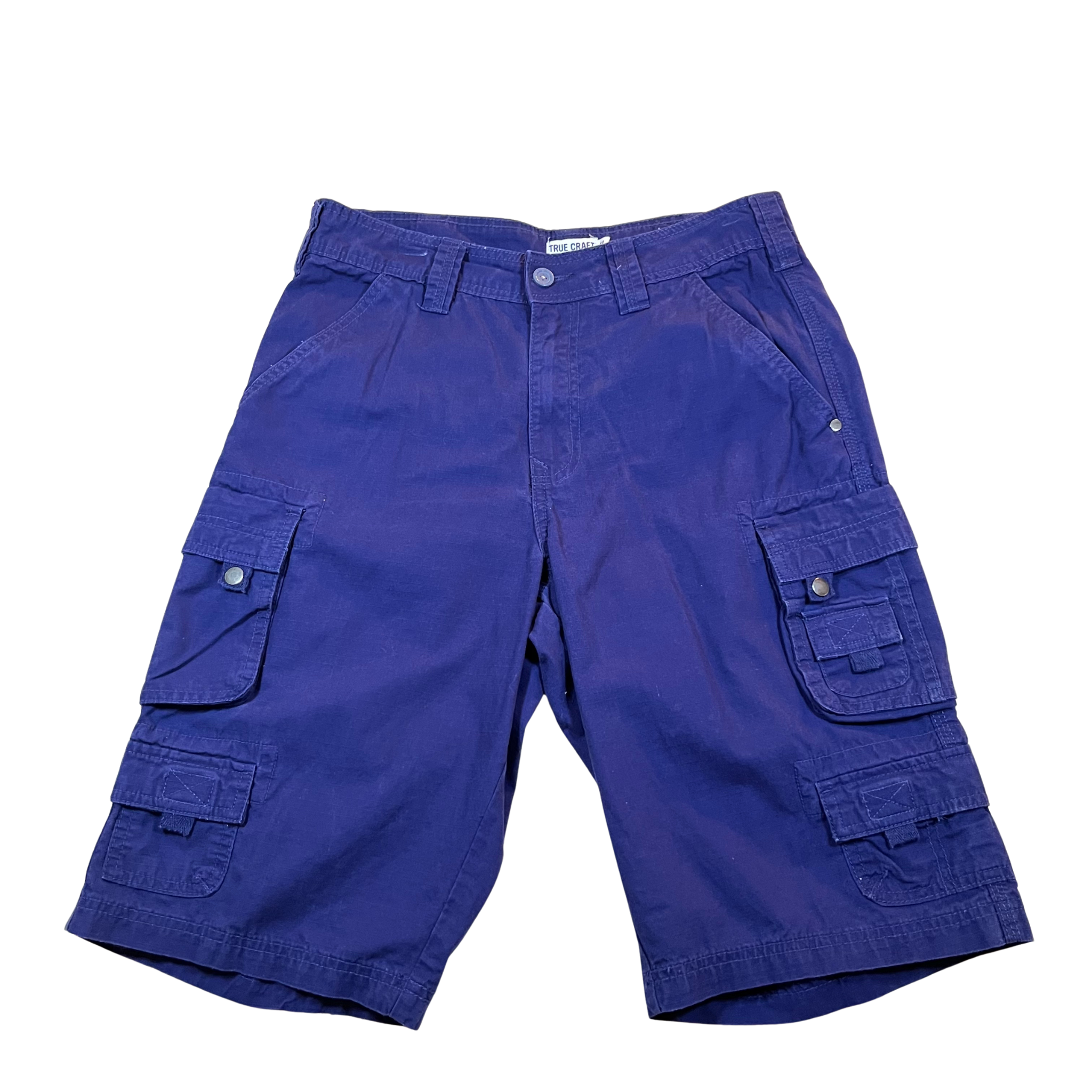 True Craft  Vintage Navy Cargo Shorts (32)