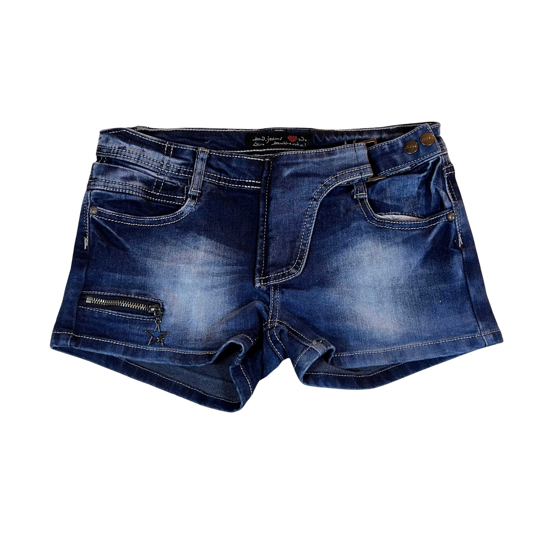 Adoro Vintage Indigo Mini Denim Shorts (10)