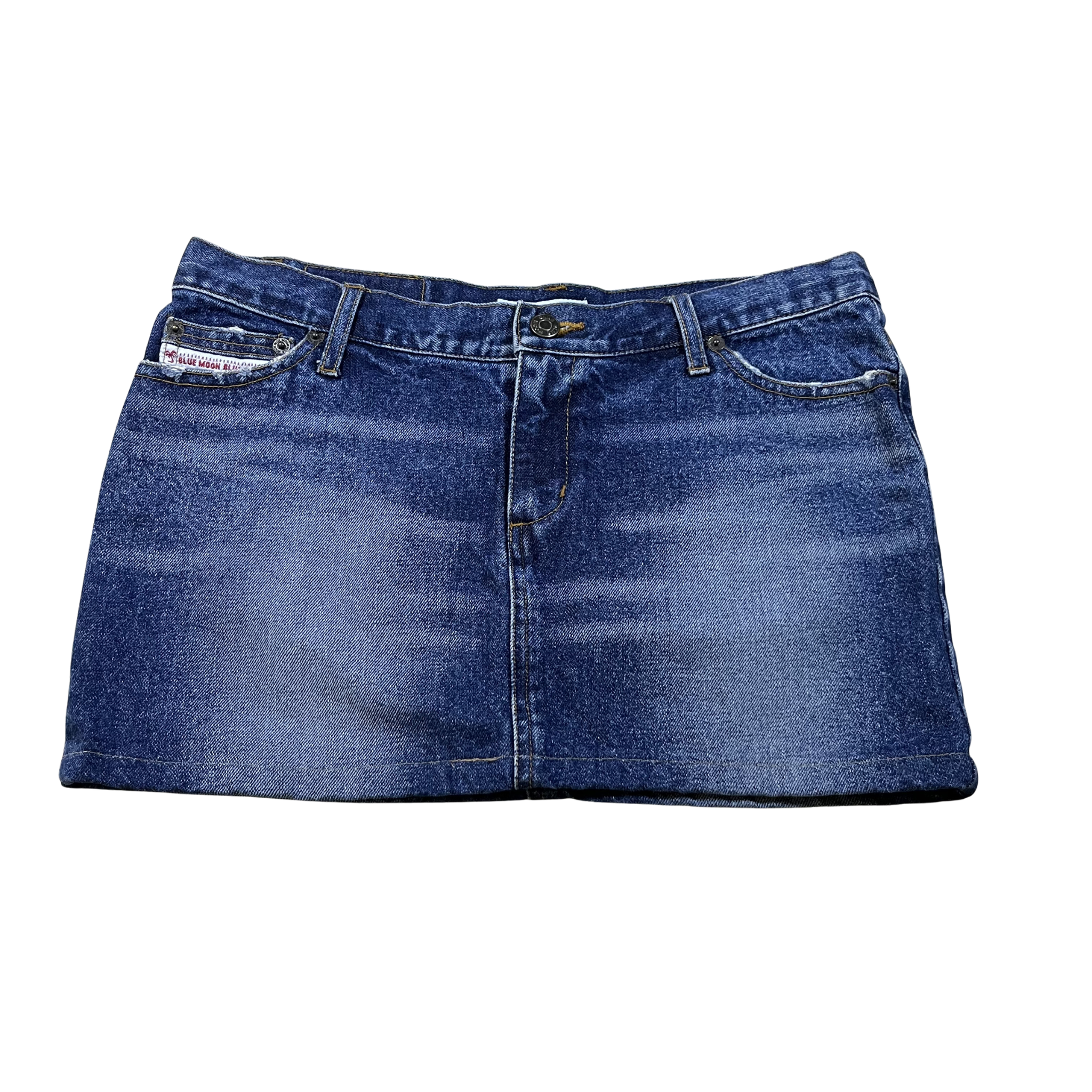 Blue Moon Blue Vintage Denim Mini Skirt (12)
