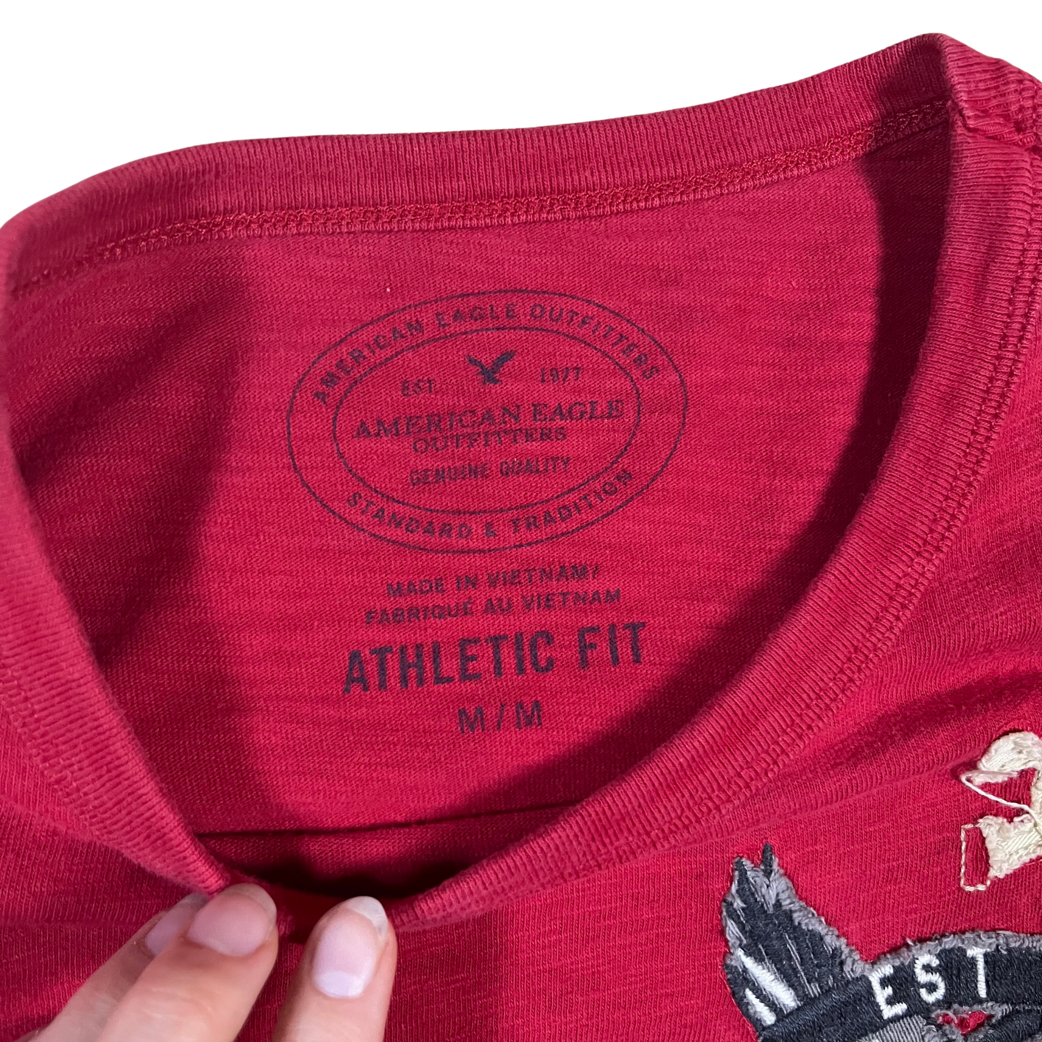 American Eagle Vintage Red Long Sleeve (M)