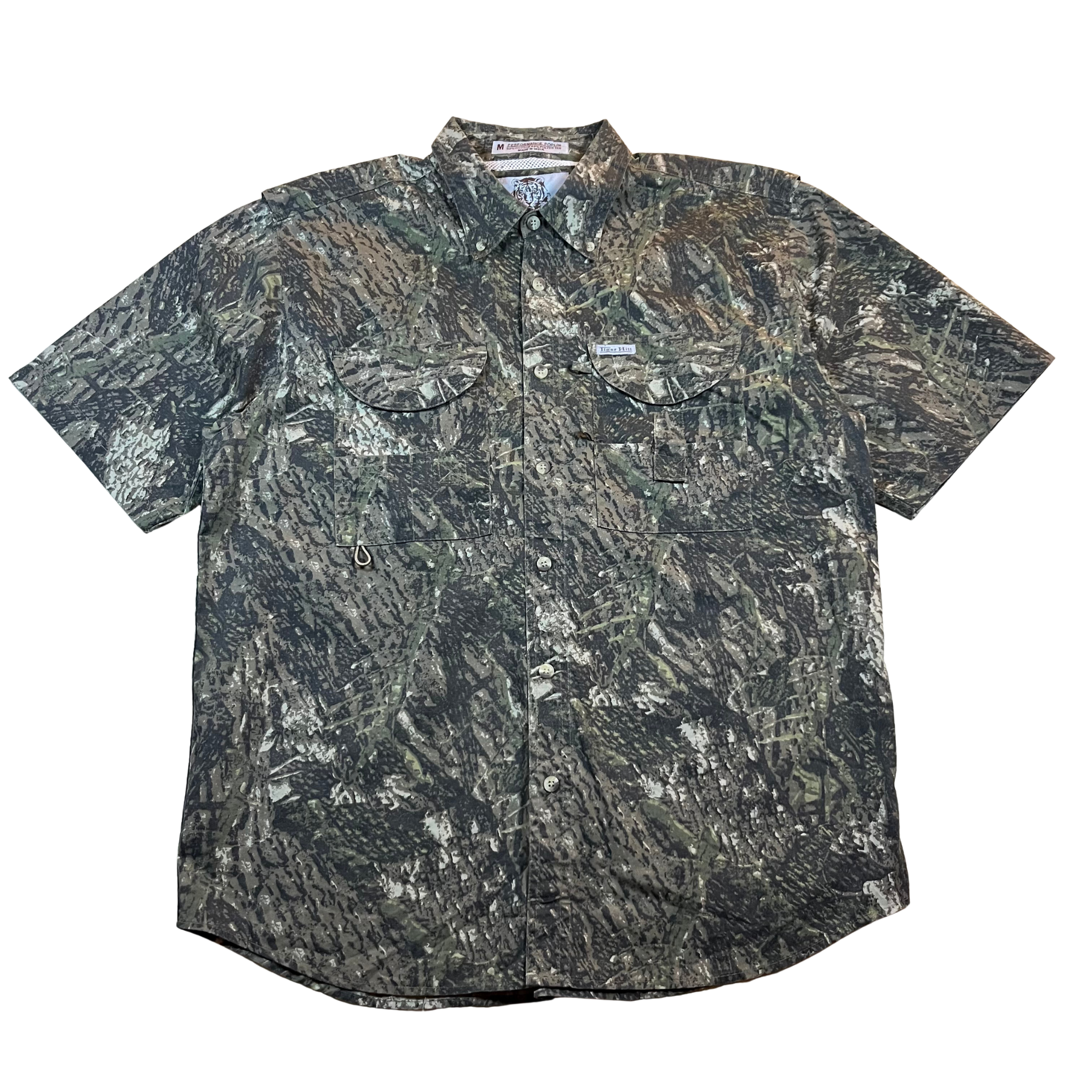 Tiger Hill Vintage Camo Vented Short Sleeve Shirt (M)