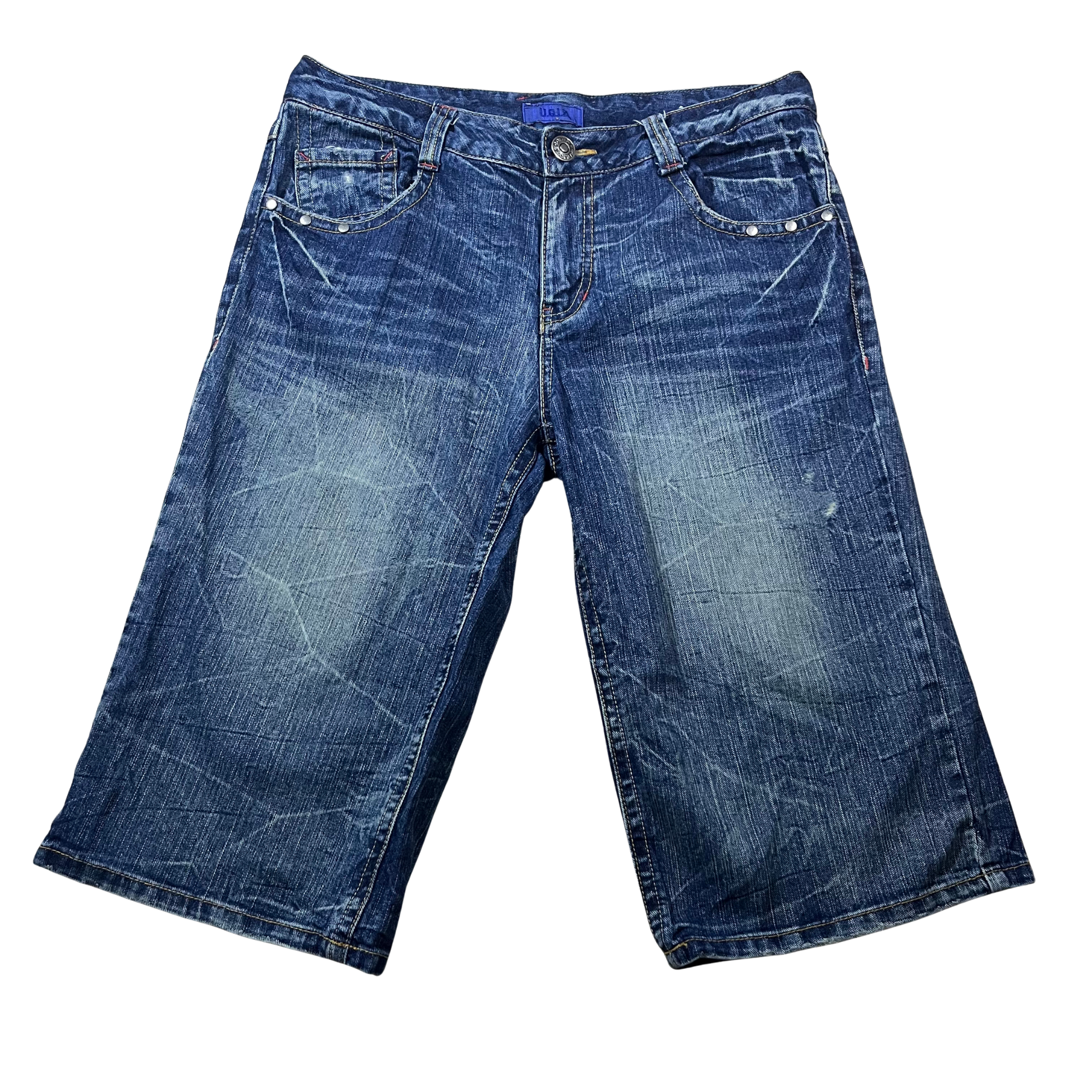 UGIZ Contrast Stitch Baggy Jorts (36)