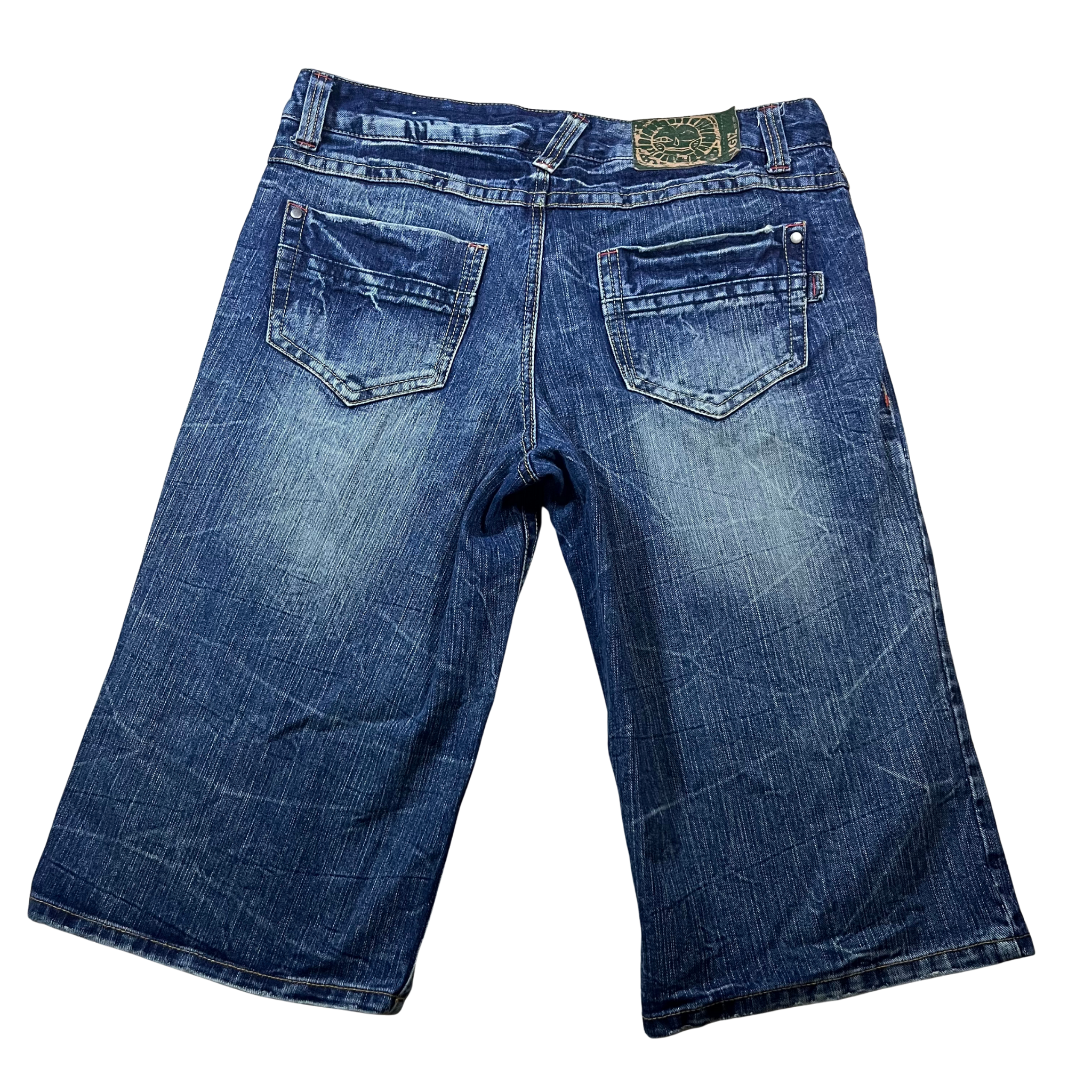 UGIZ Contrast Stitch Baggy Jorts (36)
