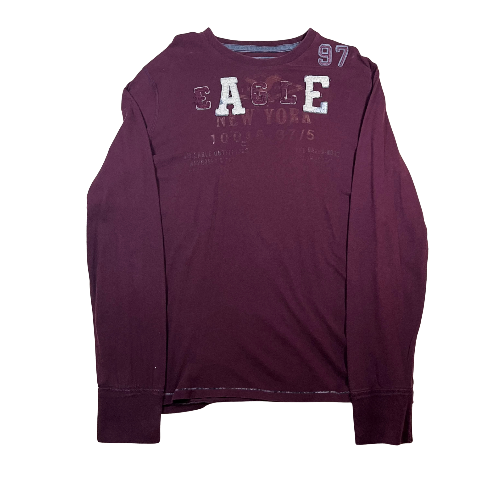 American Eagle Distressed Graphic Long Sleeve (Y2K Vintage) - M