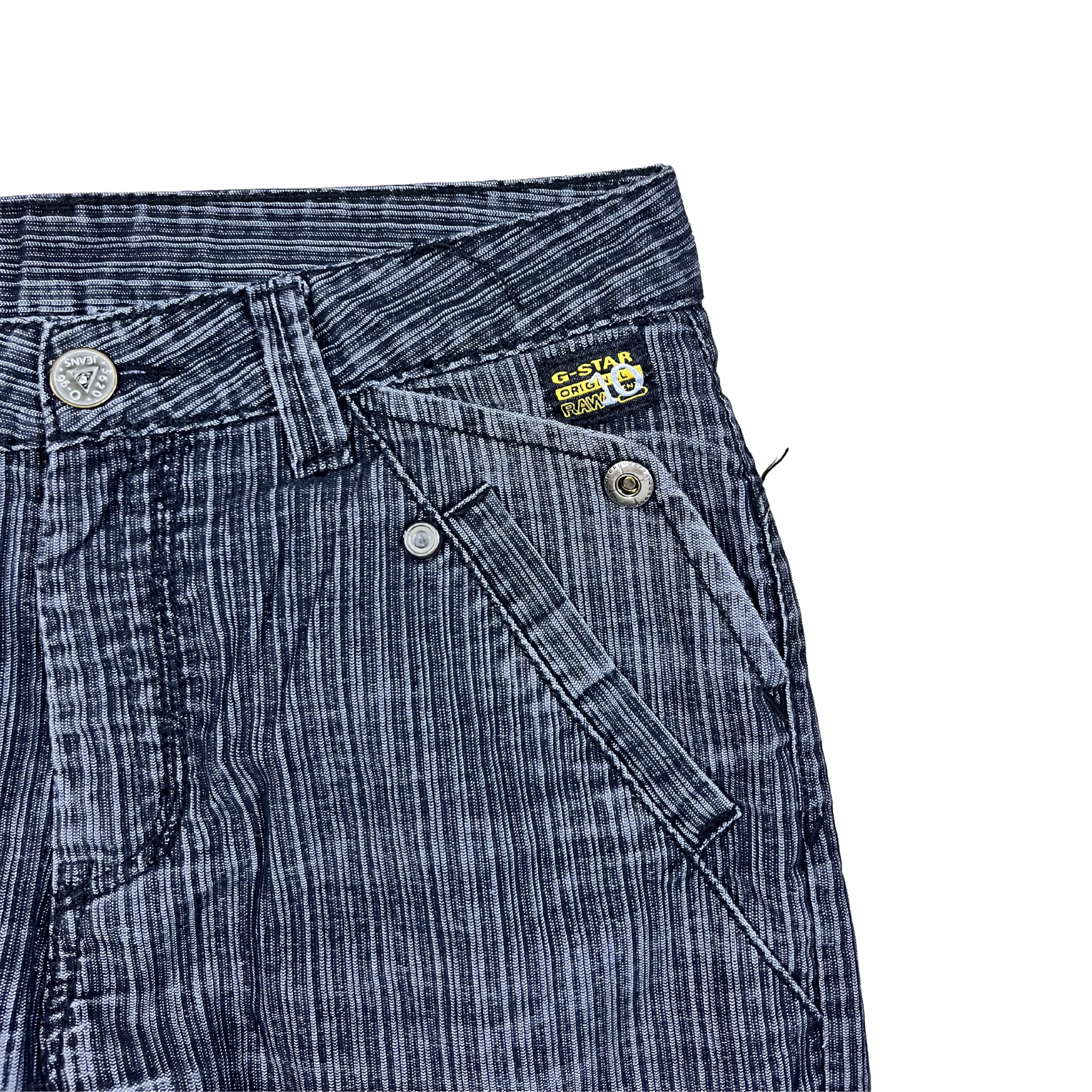 G-Star VintagePinstripe Straight Leg Jeans (34)