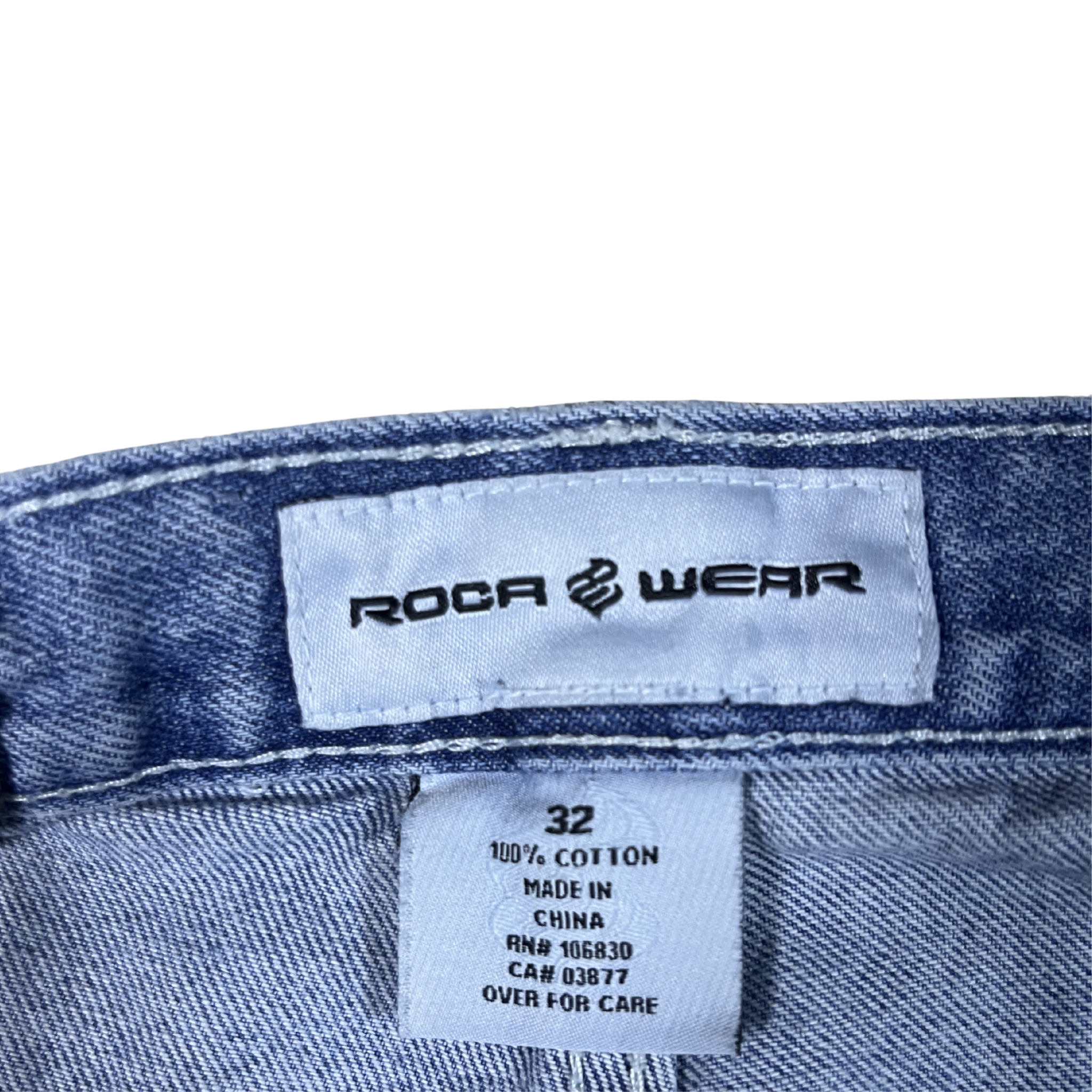 Rocawear Vintage Embroidered Baggy Denim Jeans (34)