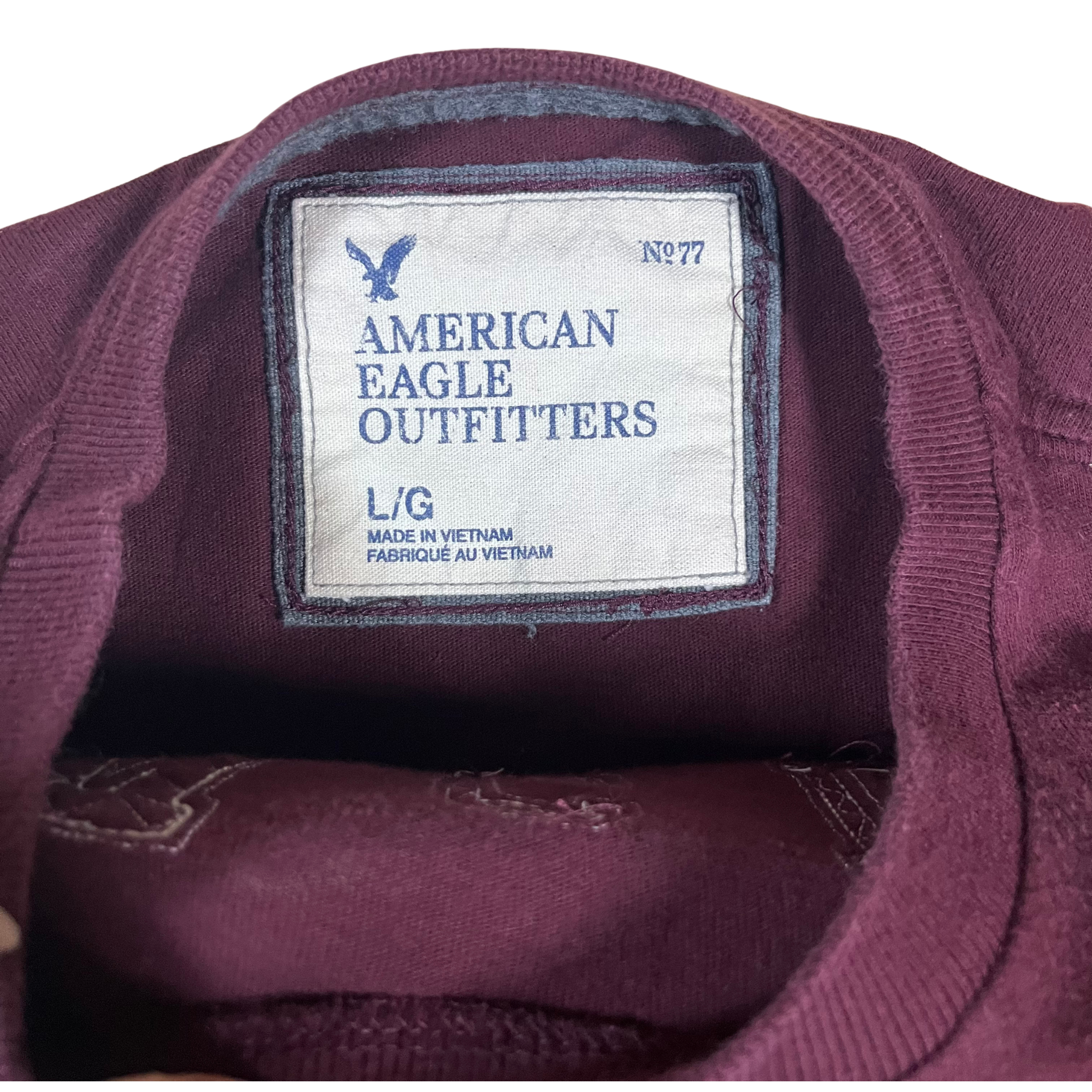 American Eagle Distressed Graphic Long Sleeve (Y2K Vintage) - M