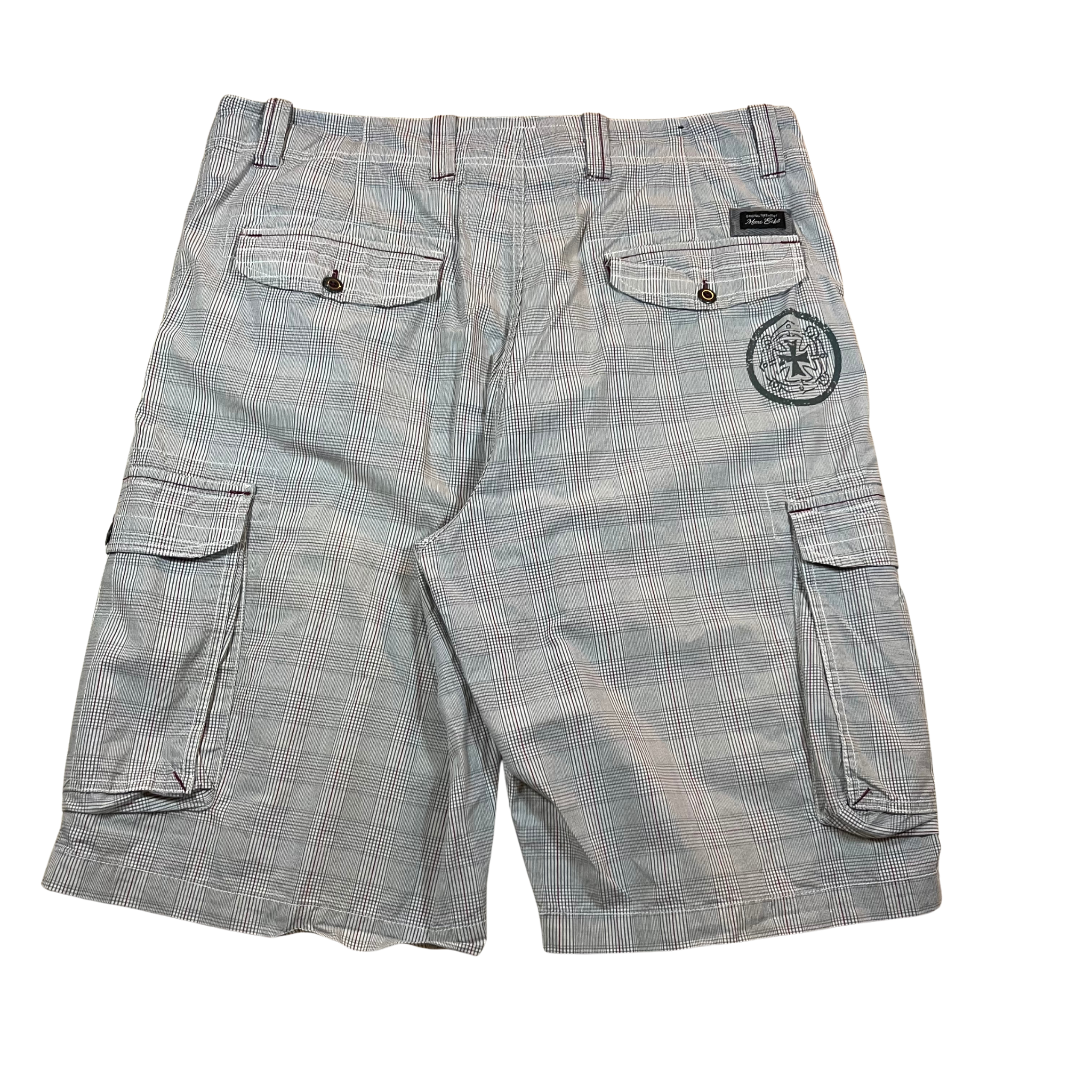 Marc Ecko Vintage Plaid Cargo Shorts (36)