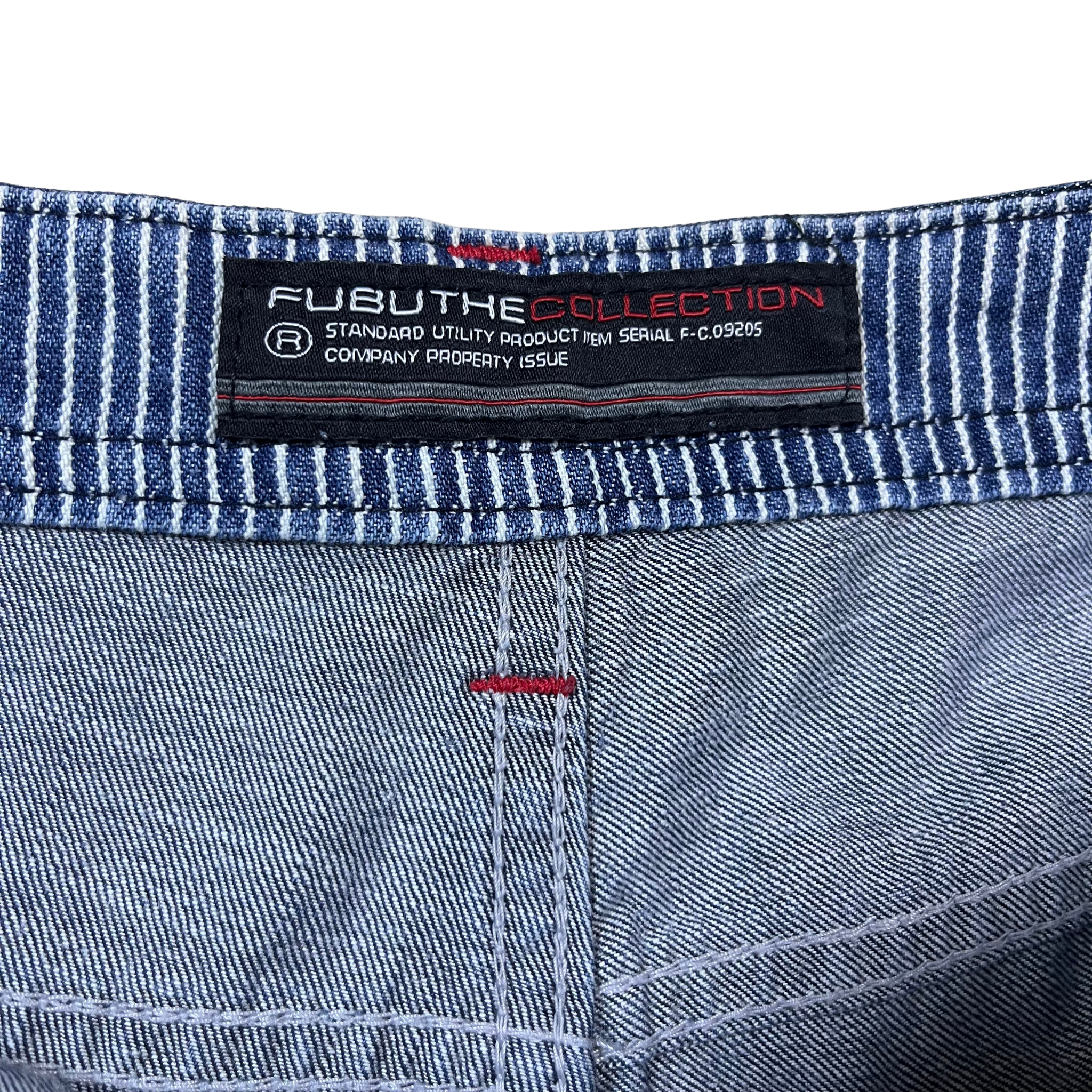 FUBU Vintage Embroidered Denim Jorts (32)