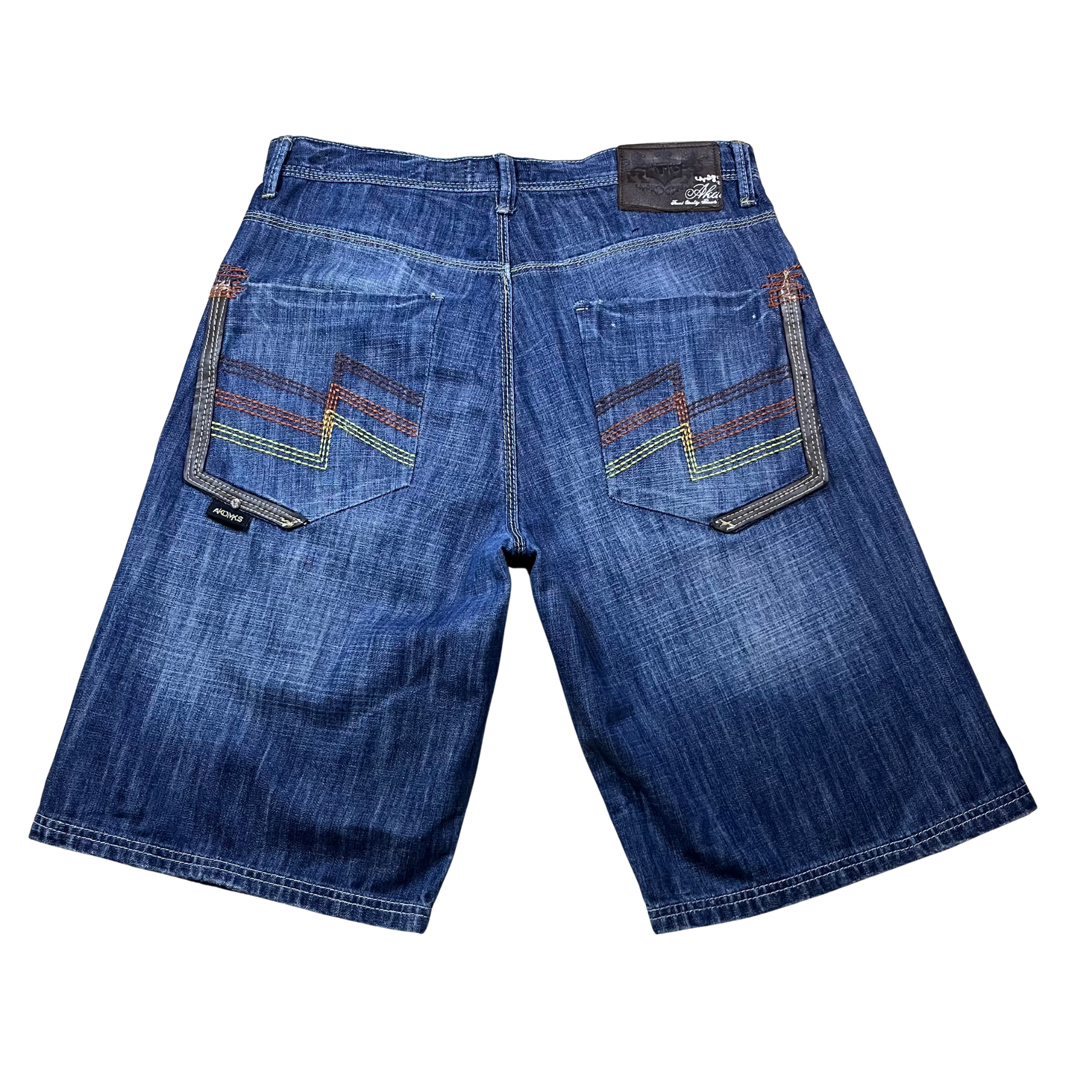 Akademiks Multicolour Stitch Jorts (32)