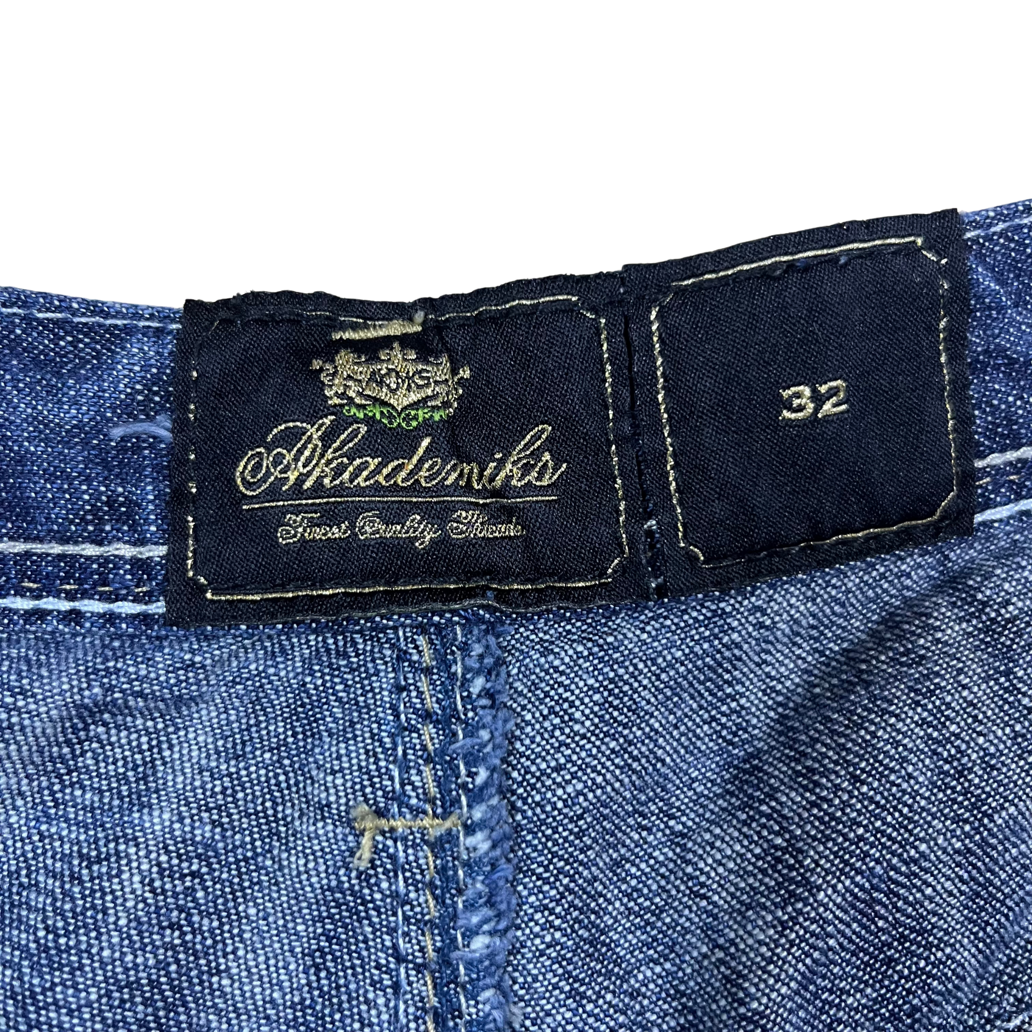Akademiks Multicolour Stitch Jorts (32)