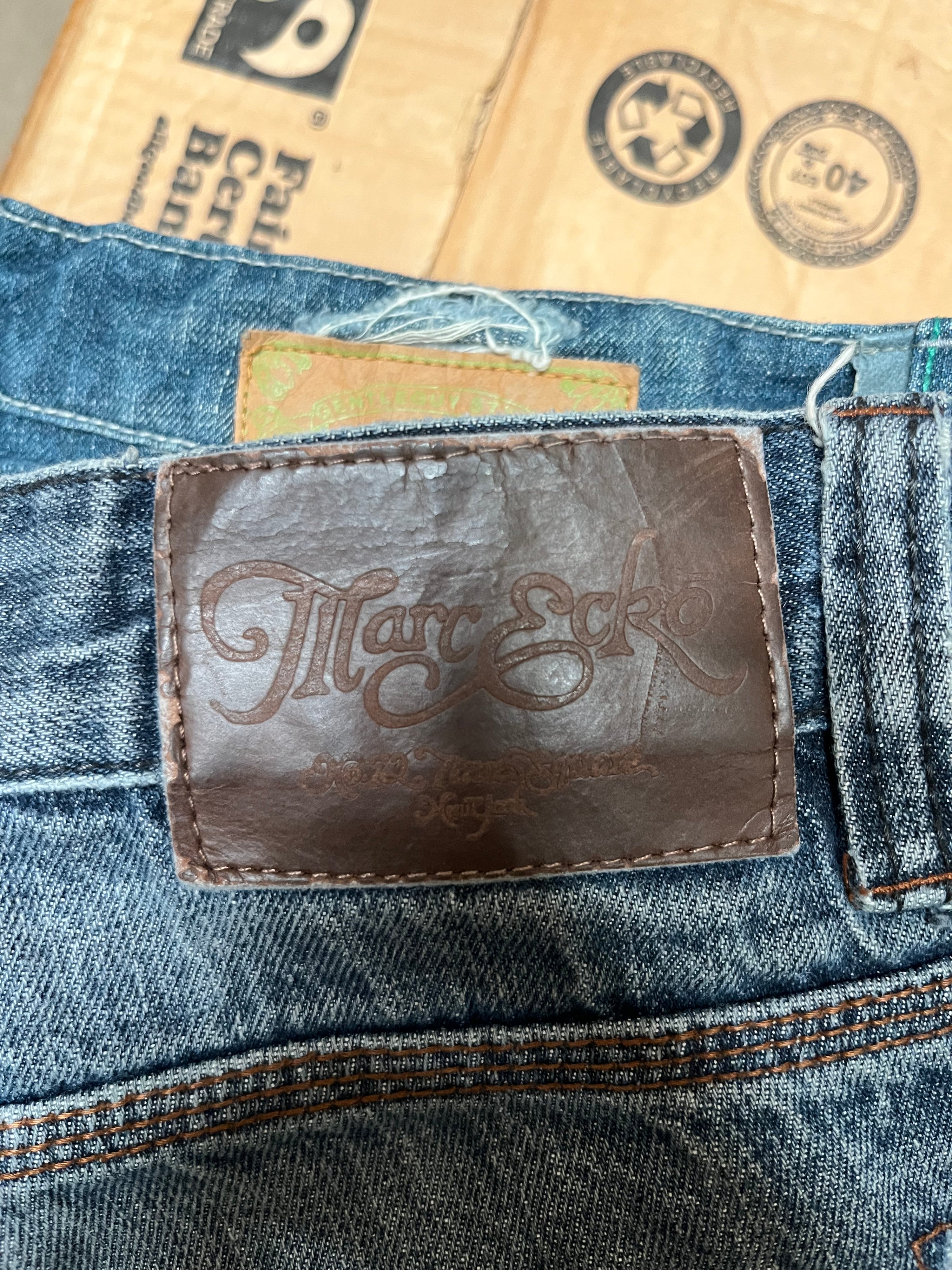 Vintage Marc Ecko Maltese Cross Stitch Jeans - Size 36